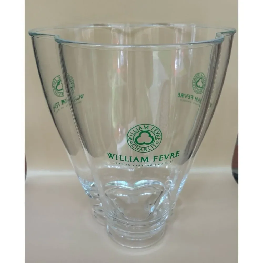 Rare New William Fevre Triple Bottle Champagne Acrylic ￼Bucket